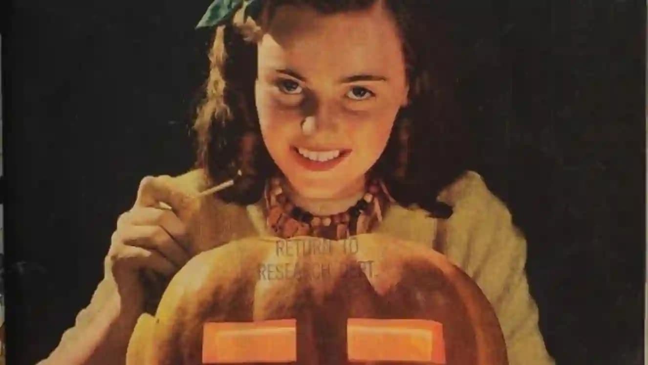 Magazine cover of Colliers representing World War 2 Halloween.