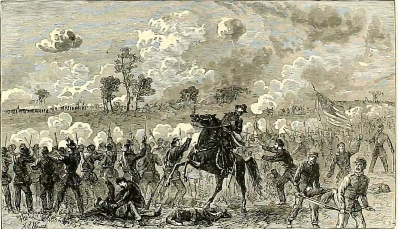 Death of General Thomas Williams at the Battle of Baton Rouge, illustration by Harper's pictorial history of the Civil War Volume 2 as we look at the main causes of the civil war.