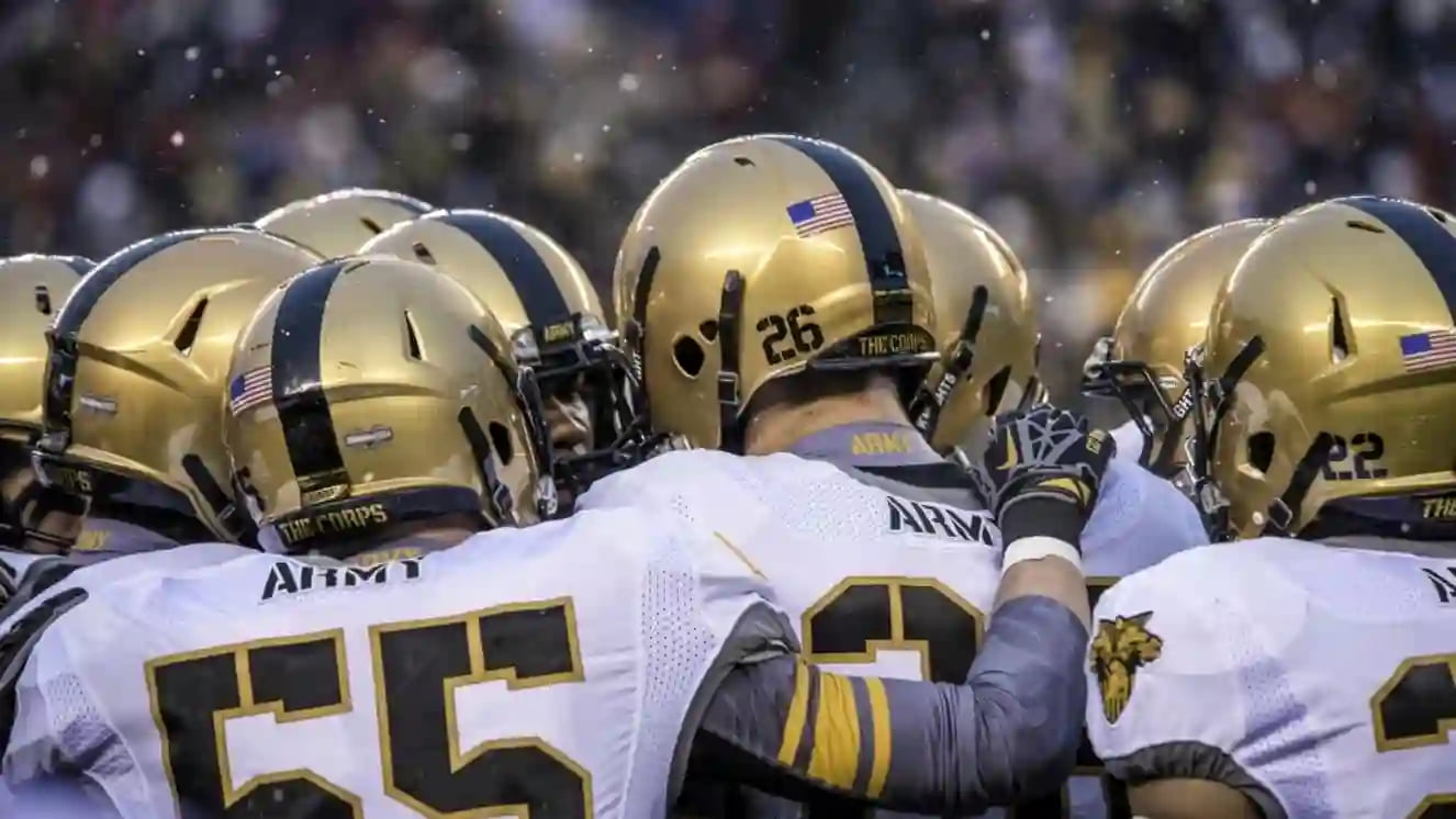 U.S. soldiers play in the 2013 Army Navy football game in Philadelphia Dec. 14, 2013. Navy defeated Army, 34-7. (DoD photo by U.S. Army Staff Sgt. Sean K. Harp/Released)