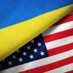Ukraine and United States flags