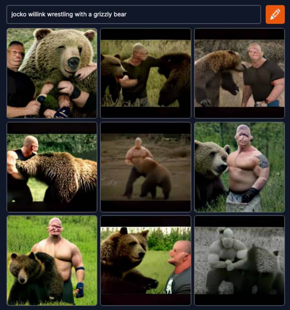 Jocko Willink wrestling with a grizzly bear