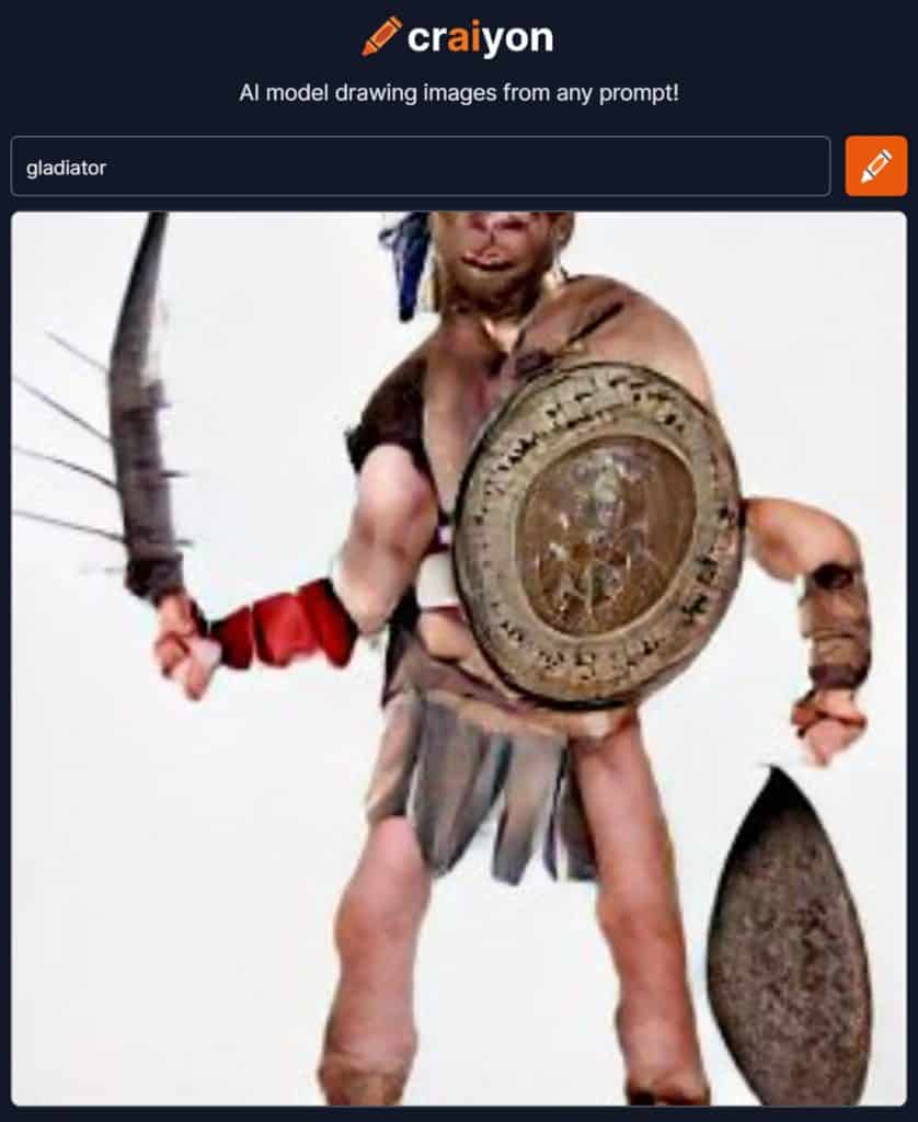 ai generated image of a gladiator