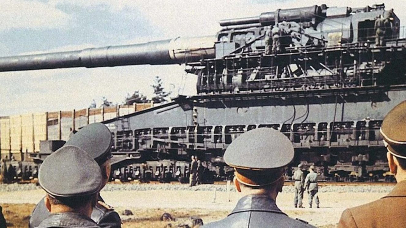 German super-heavy railway gun Schwerer Gustav (Dora) - World War
