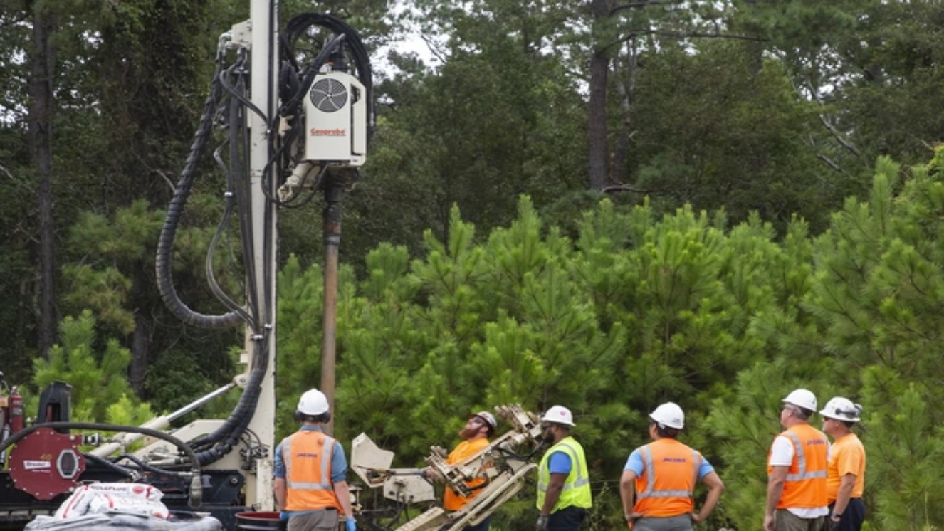 Camp Lejeune and Parkinson's now have a direct link according to a new study. Here Navy Contractors use a sonic drill to install a groundwater monitoring well to gather soil and groundwater samples to be tested for Per- and Polyfluoroalkyl Substances (PFAS) on Marine Corps Base Camp Lejeune, North Carolina.