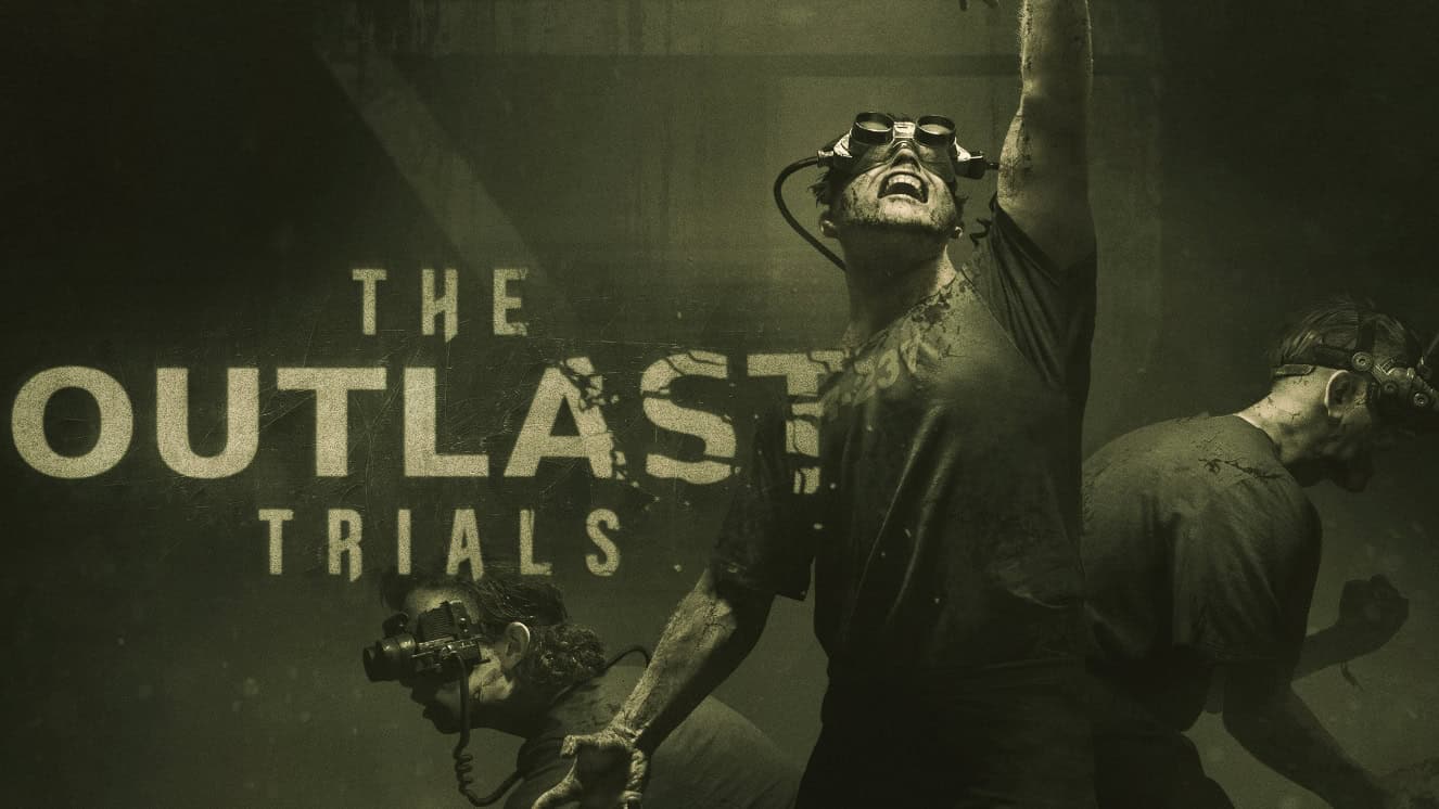 Characters from the new Outlast Trials game are shown searching for a way out.