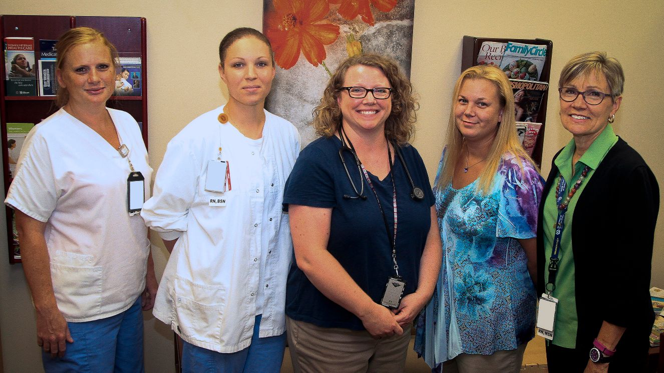 National Nurses Month is here. Posing here is the staff of the women’s clinic at the Veterans Affairs Central Iowa Health Care System in Des Moines, Iowa.