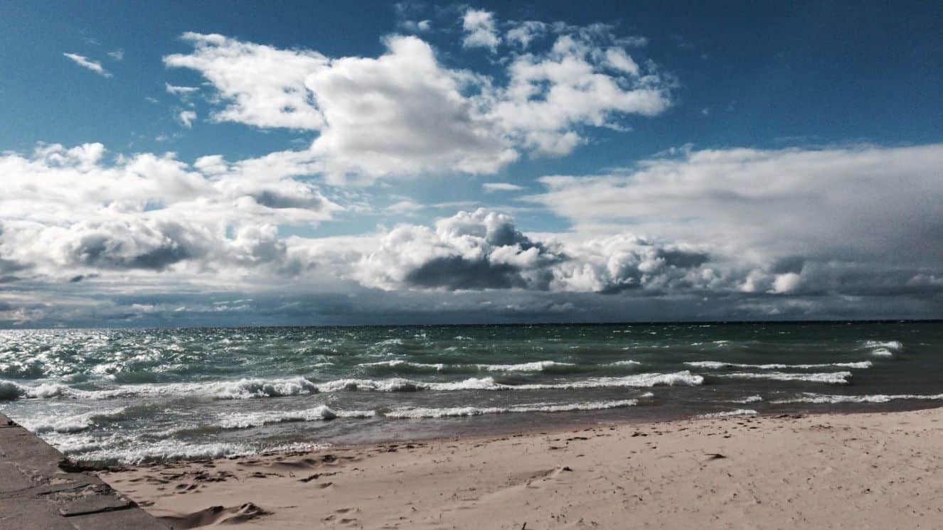Lake Michigan from Frankfort, Michigan. A proposed Area 52 could be coming to the lake as a testing site for the U.S. Navy.