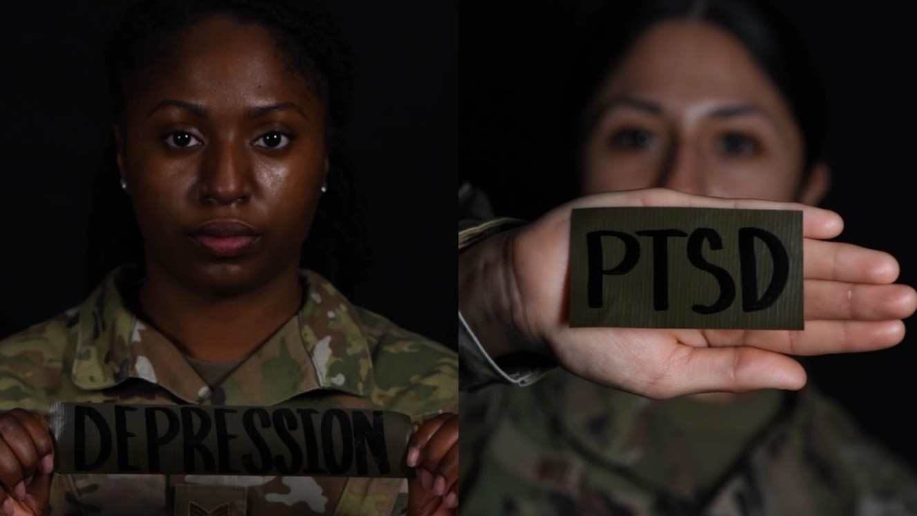 Two female Airmen raise awareness of daily mental health struggles that members of the military community face. TMS therapy in New Jersey can help one treat their depression and PTSD.
