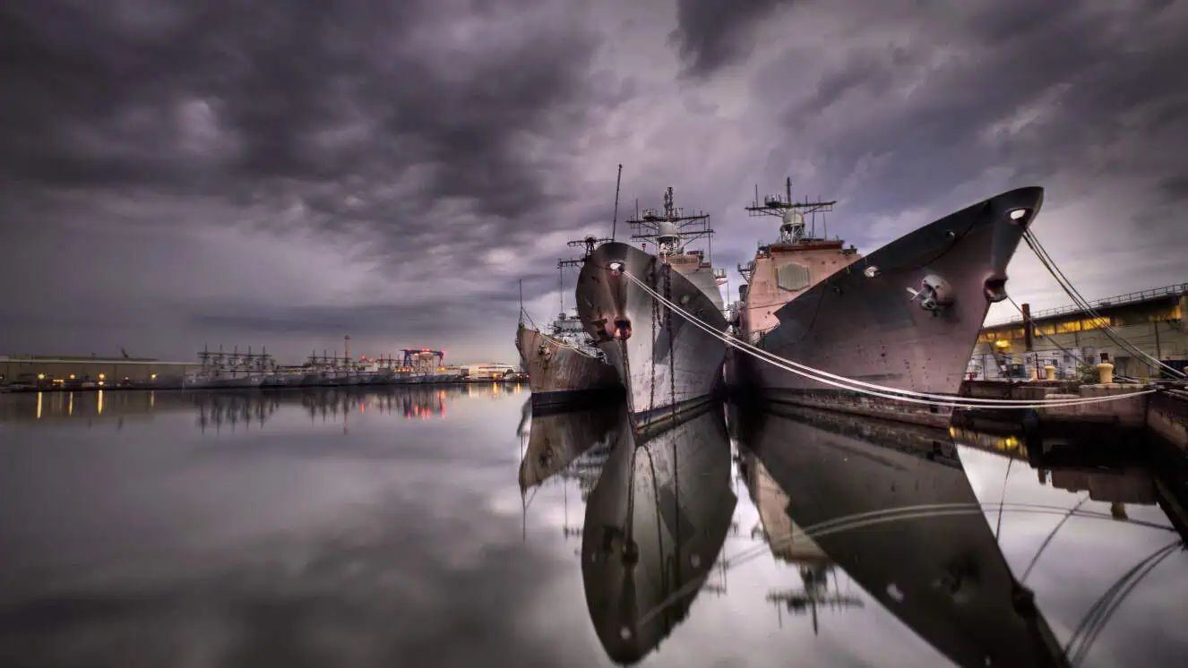 The Naval Inactive Ship Maintenance Facility was an important naval shipyard of the US for almost two centuries. It is now a large industrial park.