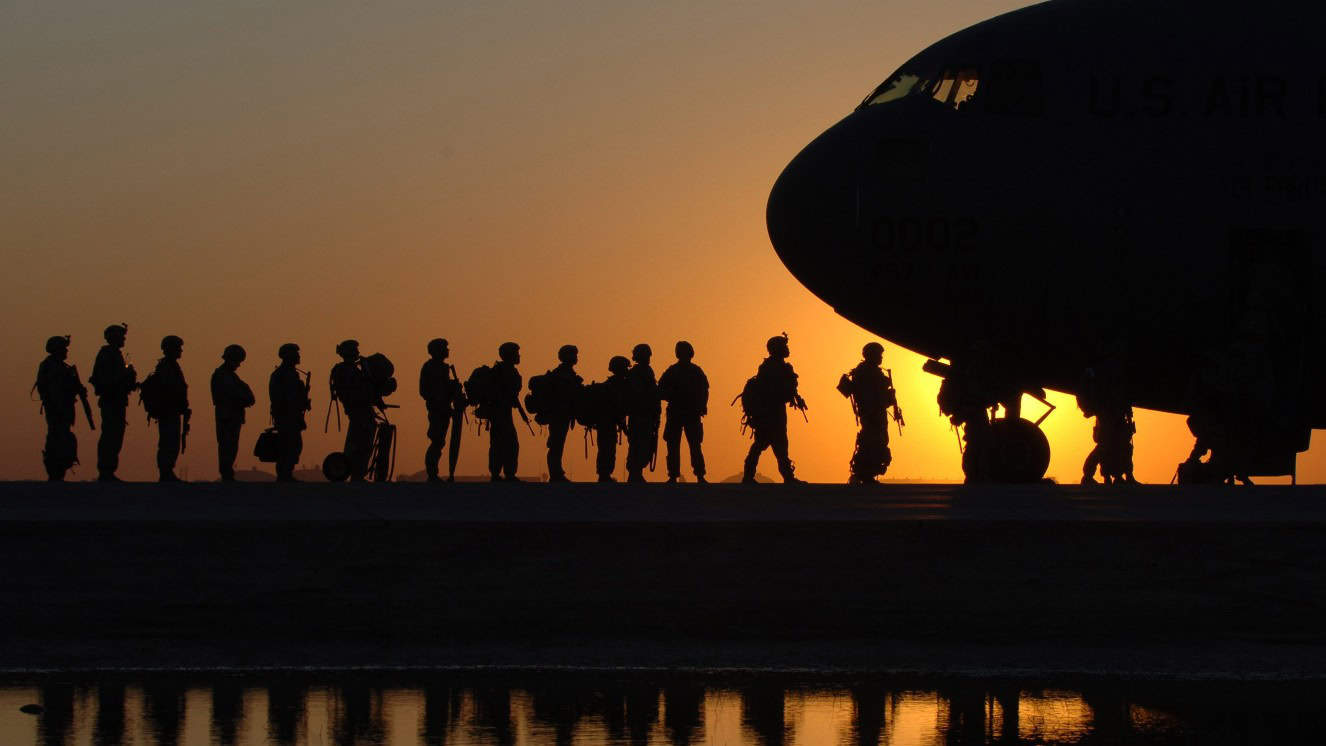 The air force discharge review board forces military members to board a plan to go home.