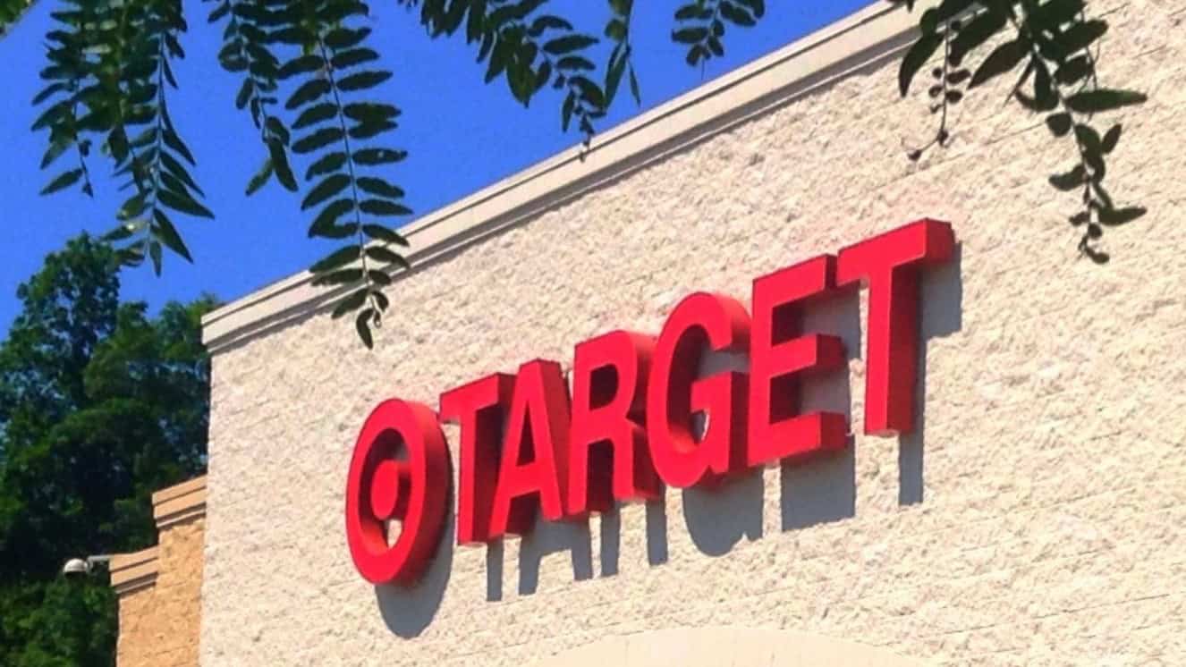 The store front of Target with Veterans Day discounts and more.