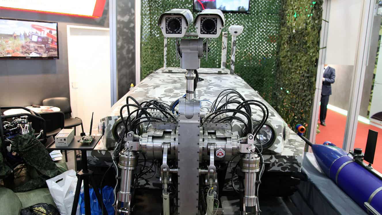 Army robots being designed for the military.