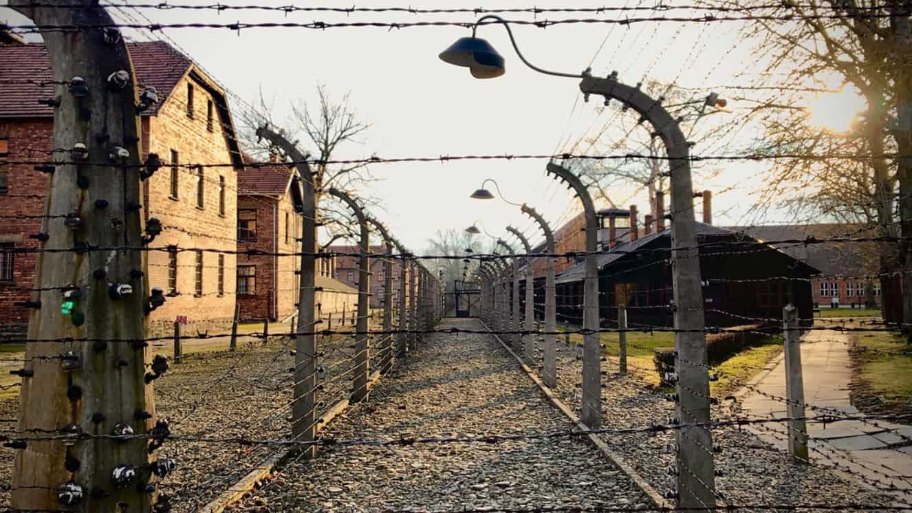 A concentration camp to remember victims on Holocaust Remembrance Day.