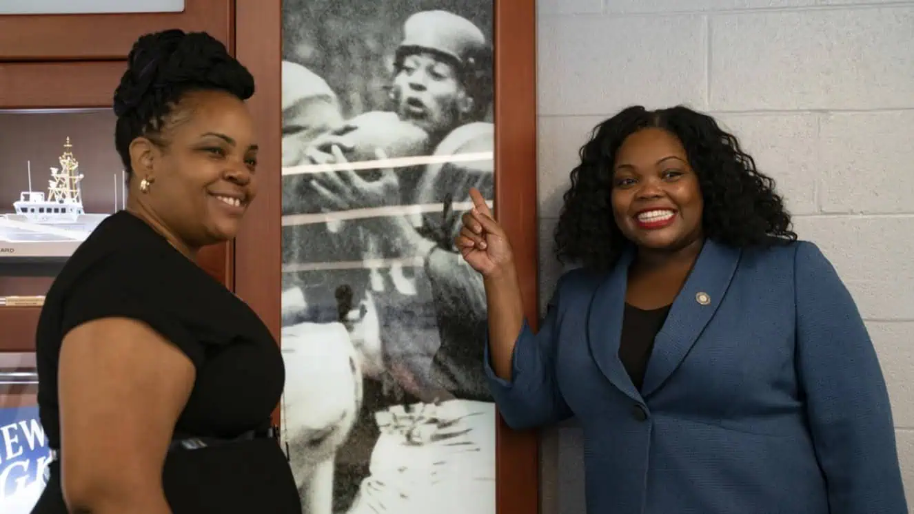 The U.S. Coast Guard Academy held its official dedication ceremony for the state-of-the-art strength and conditioning center named after Coast Guardsman and former NFL great Emlen Tunnell, Sept. 25, 2021.