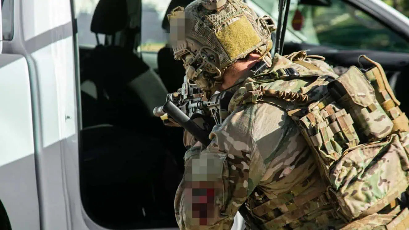 Green Berets assigned to 10th Special Forces Group (Airborne) conducts vehicle interdiction during Exercise Trojan Footprint 24 near Nea Peramos, Greece, March 3, 2024