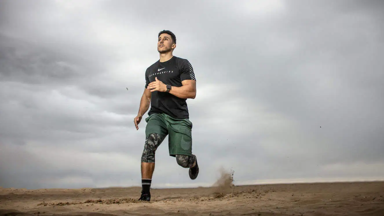 Man running answering, how to motivate yourself to workout when depressed.