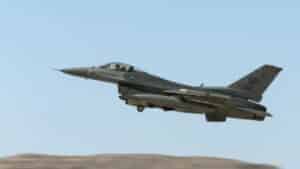 US on Israel as an Israeli f-15 flies over Israel.