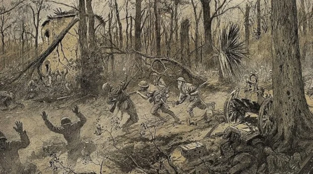 The battle of belleau wood battlefield.