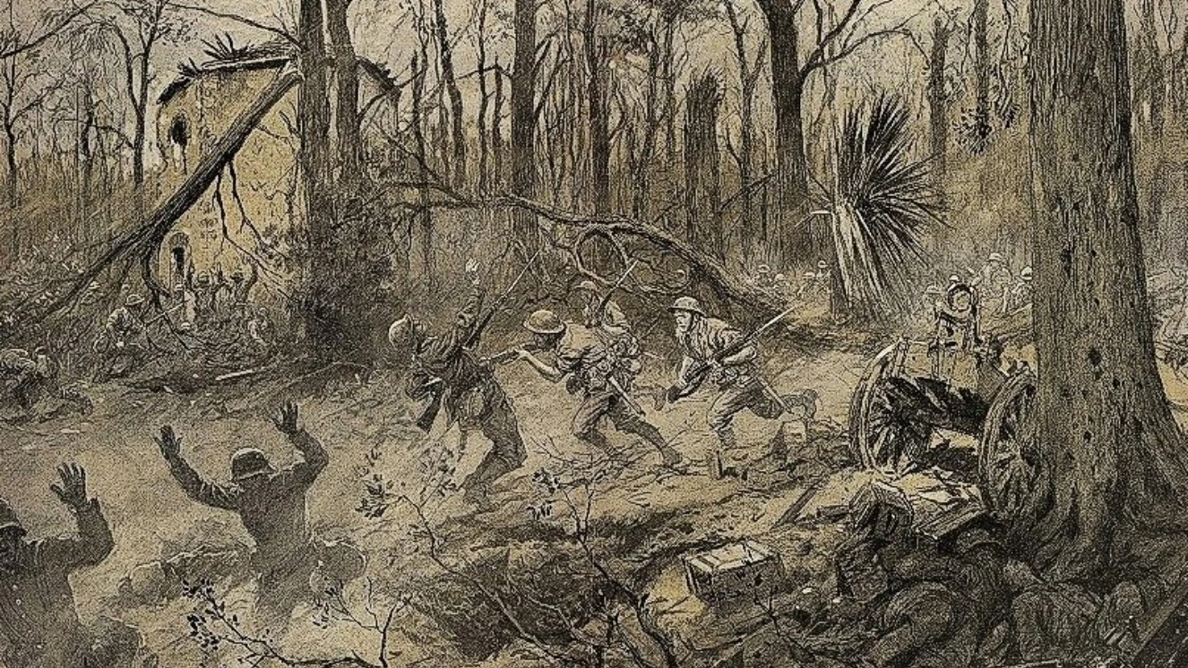 The battle of belleau wood battlefield.