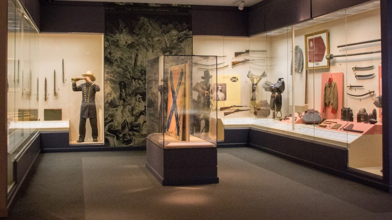 The inside of the national civil war museum.