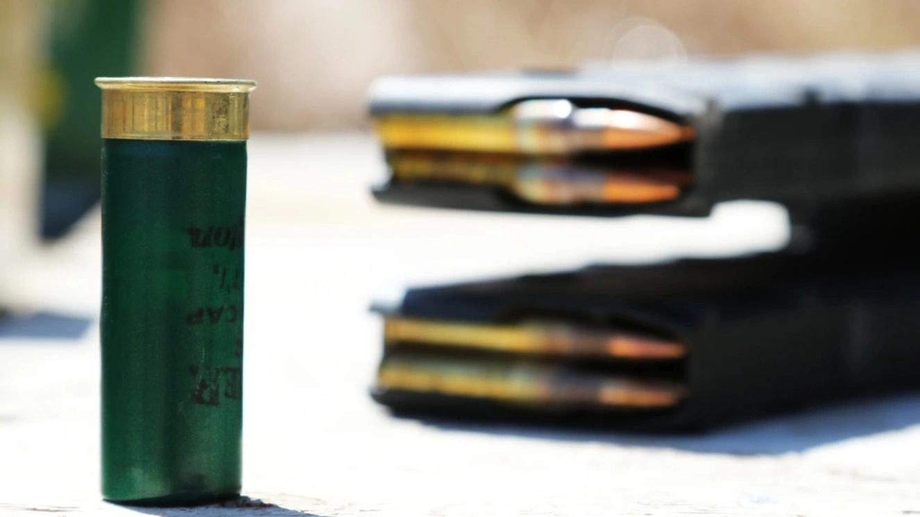 Bullets on a table during the ammo shortage.