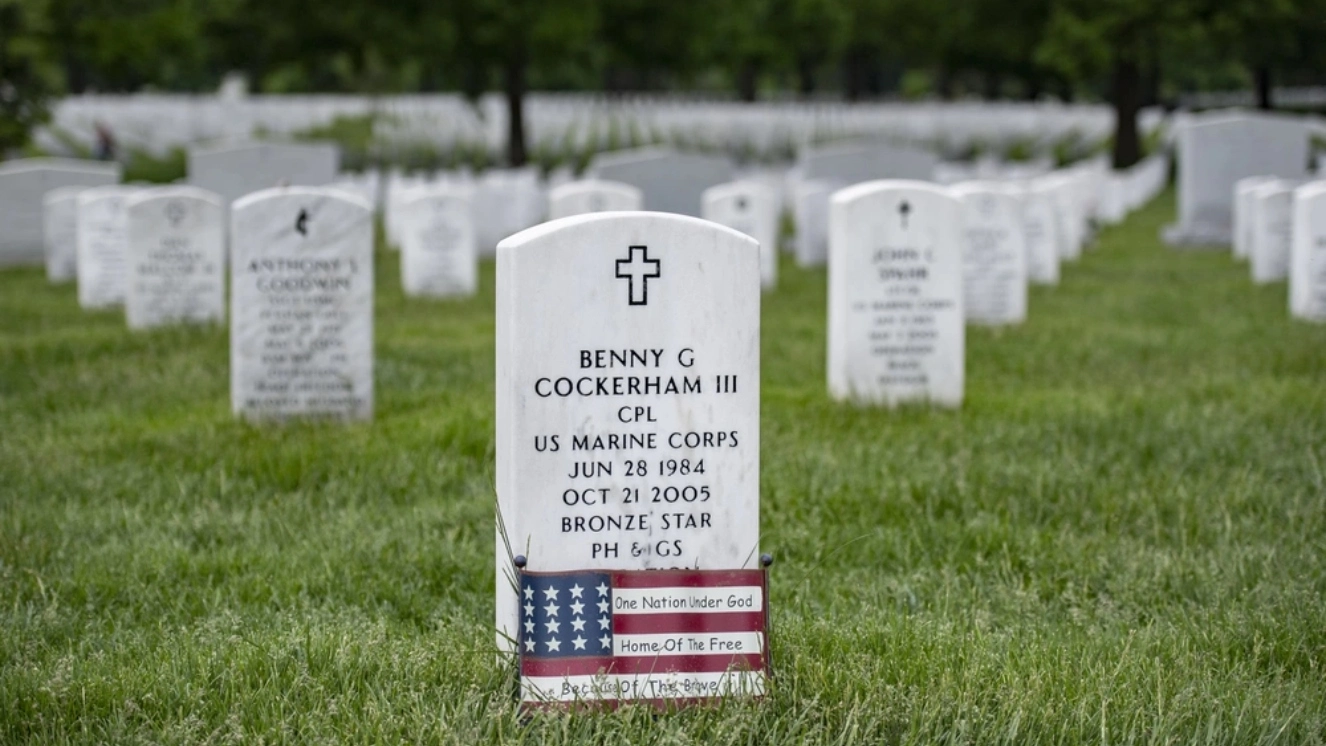 Arlington National Cemetery grave.