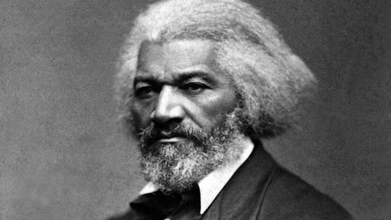 One of the major figures of the Civil War, Frederick Douglass.